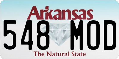 AR license plate 548MOD