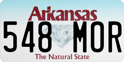 AR license plate 548MOR