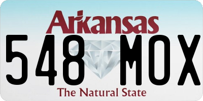 AR license plate 548MOX