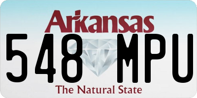 AR license plate 548MPU