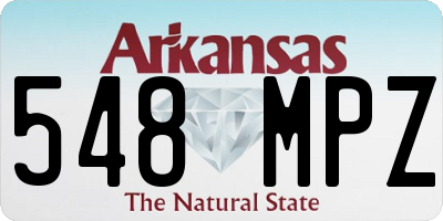 AR license plate 548MPZ