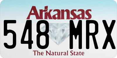 AR license plate 548MRX
