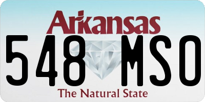 AR license plate 548MSO