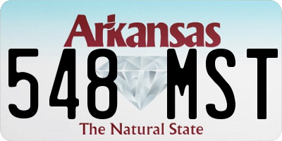 AR license plate 548MST