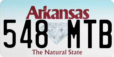 AR license plate 548MTB