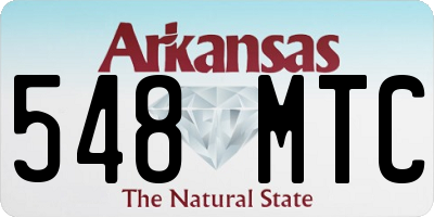 AR license plate 548MTC