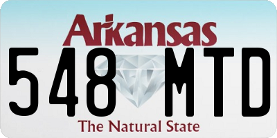 AR license plate 548MTD
