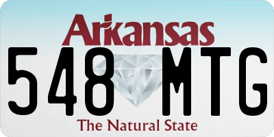 AR license plate 548MTG