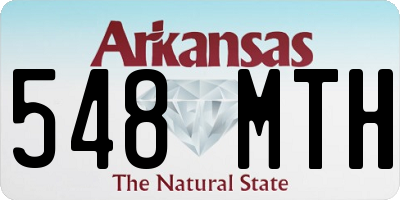 AR license plate 548MTH