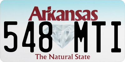 AR license plate 548MTI