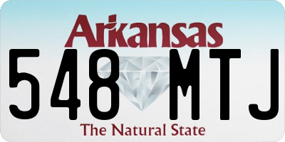 AR license plate 548MTJ