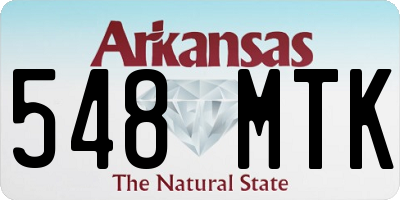 AR license plate 548MTK