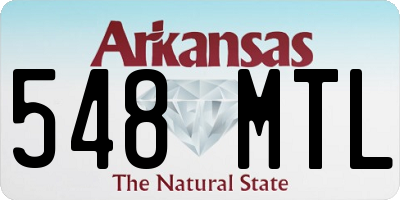 AR license plate 548MTL