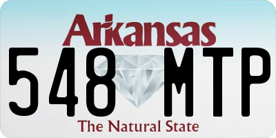 AR license plate 548MTP