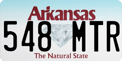 AR license plate 548MTR