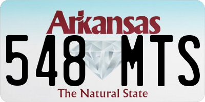 AR license plate 548MTS