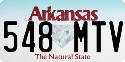 AR license plate 548MTV