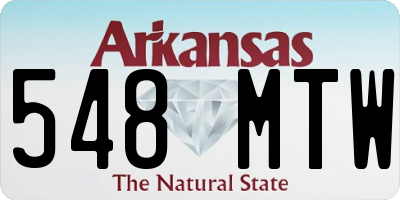 AR license plate 548MTW