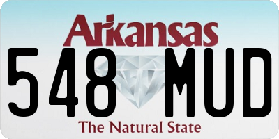 AR license plate 548MUD