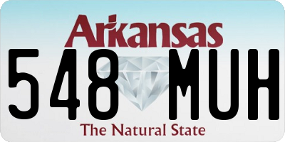 AR license plate 548MUH
