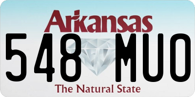 AR license plate 548MUO