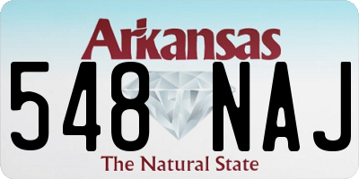 AR license plate 548NAJ