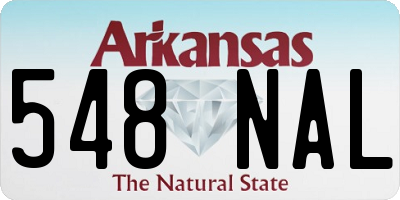 AR license plate 548NAL