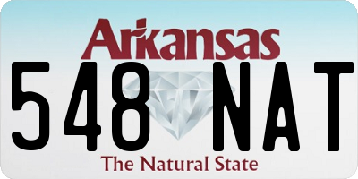 AR license plate 548NAT
