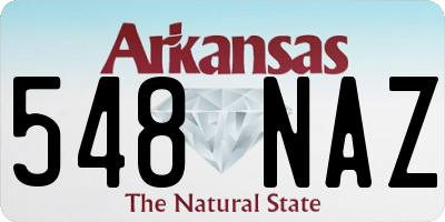 AR license plate 548NAZ