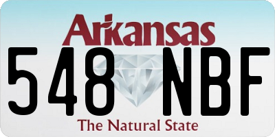 AR license plate 548NBF
