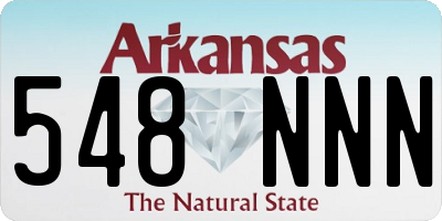 AR license plate 548NNN