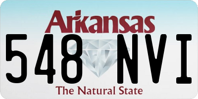 AR license plate 548NVI
