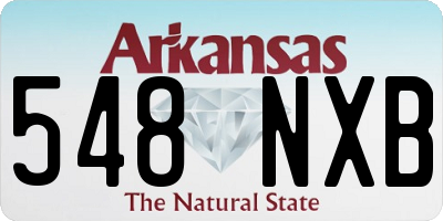 AR license plate 548NXB