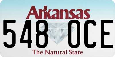 AR license plate 548OCE