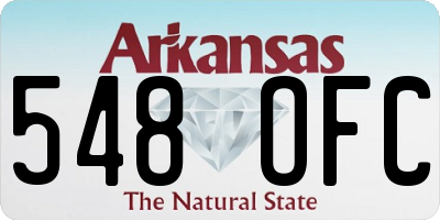 AR license plate 548OFC