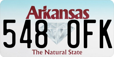 AR license plate 548OFK