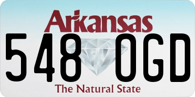 AR license plate 548OGD