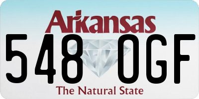 AR license plate 548OGF