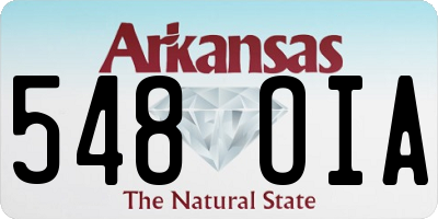 AR license plate 548OIA