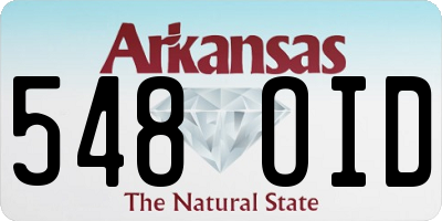 AR license plate 548OID