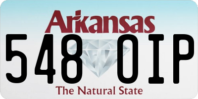 AR license plate 548OIP