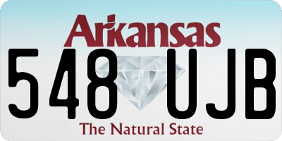 AR license plate 548UJB