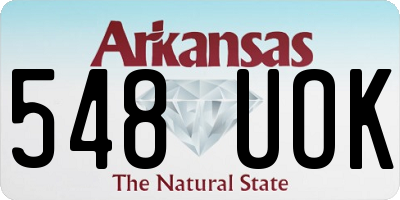 AR license plate 548UOK