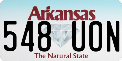 AR license plate 548UON