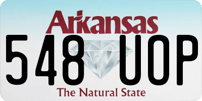 AR license plate 548UOP