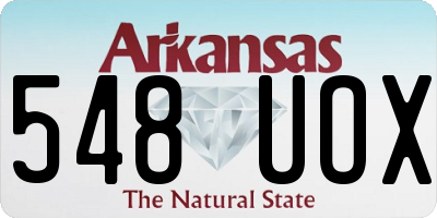 AR license plate 548UOX
