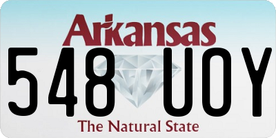 AR license plate 548UOY