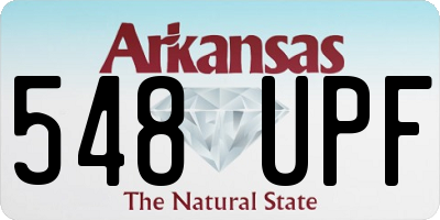 AR license plate 548UPF