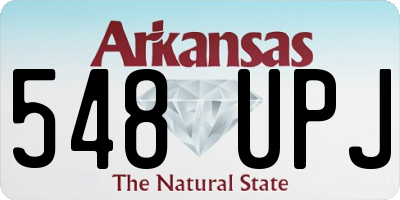 AR license plate 548UPJ