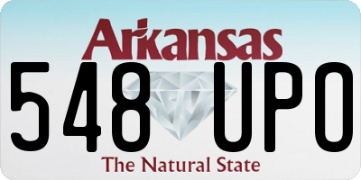AR license plate 548UPO